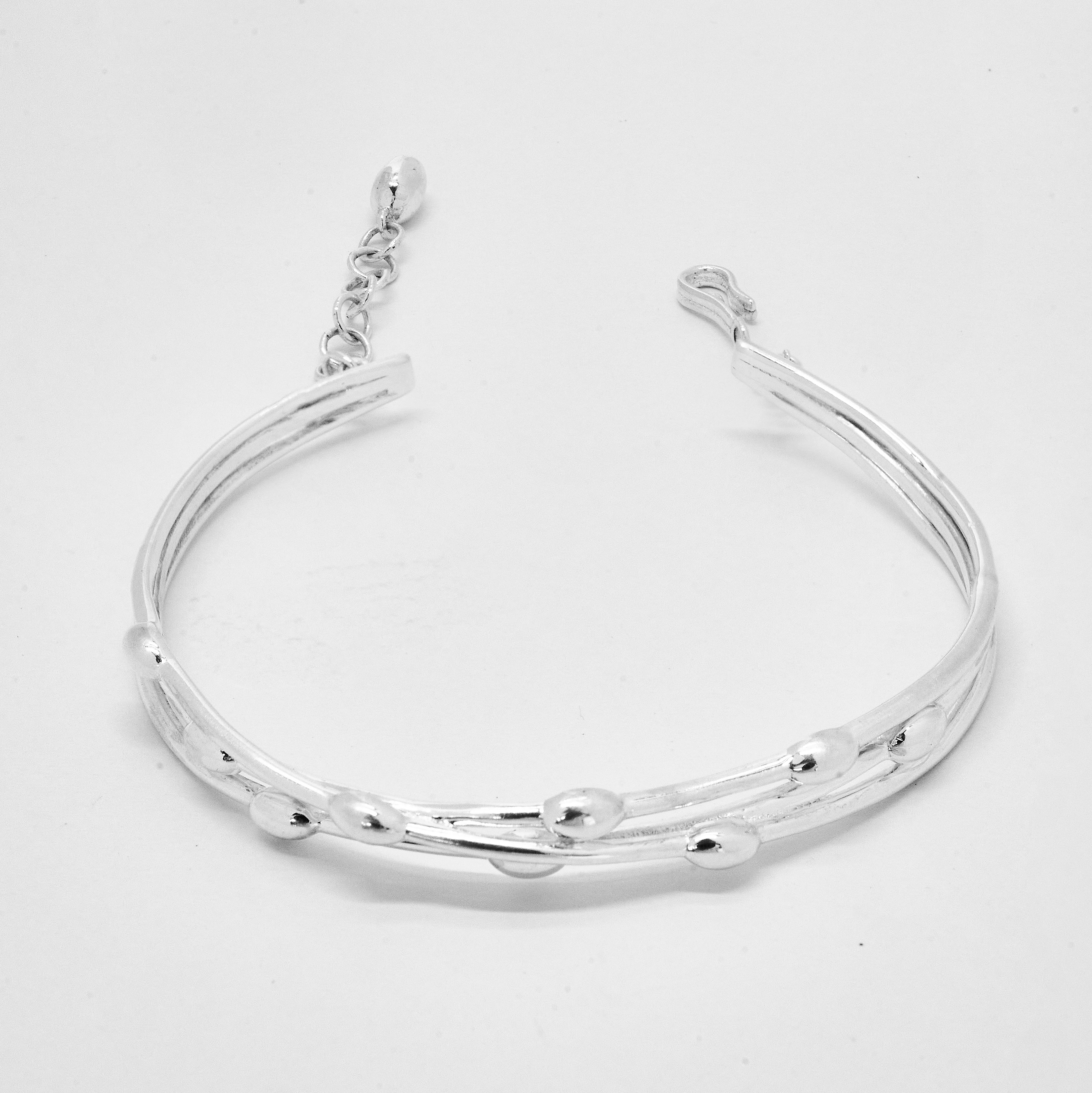 White Rhodium Plated Sterling Silver