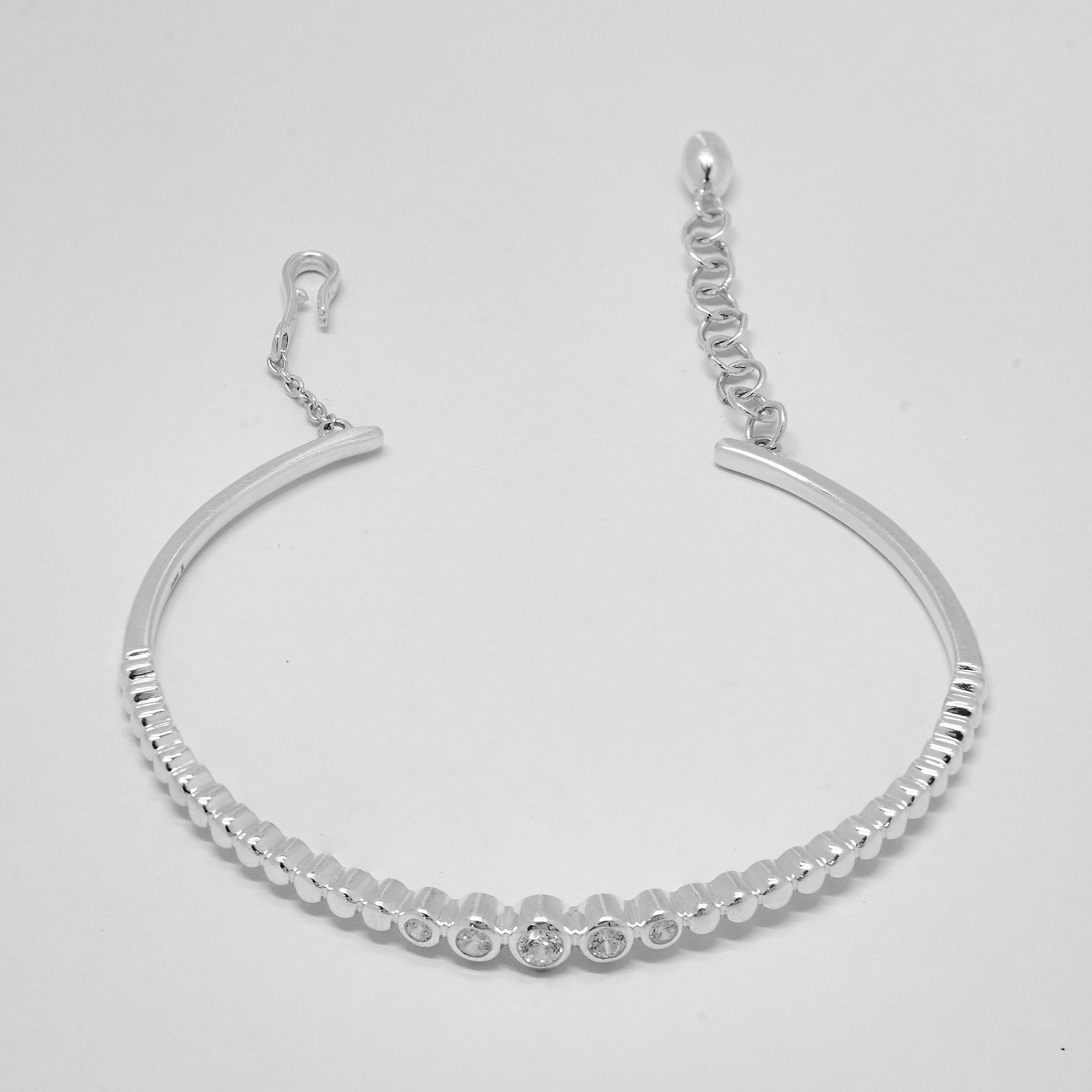 White Rhodium Plated Sterling Silver