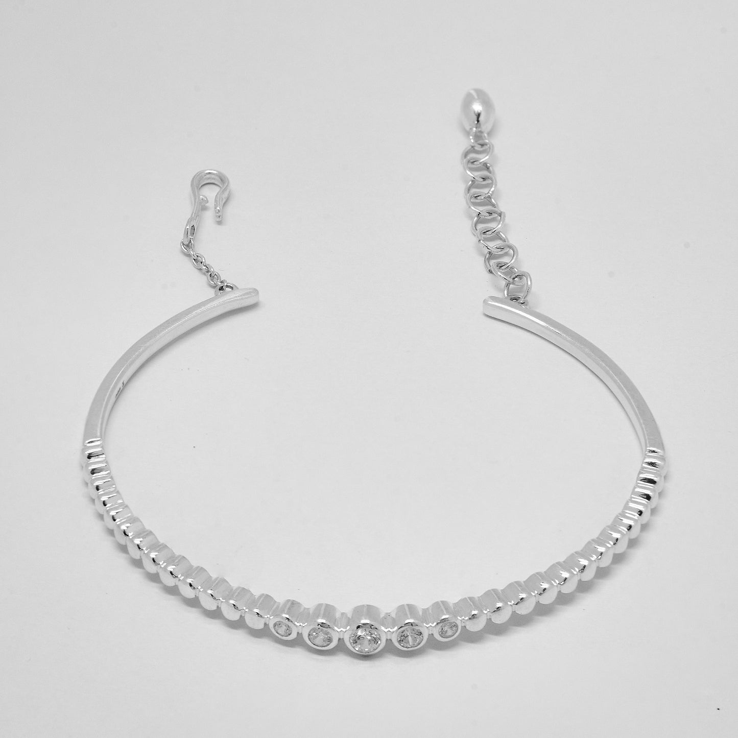 White Rhodium Plated Sterling Silver