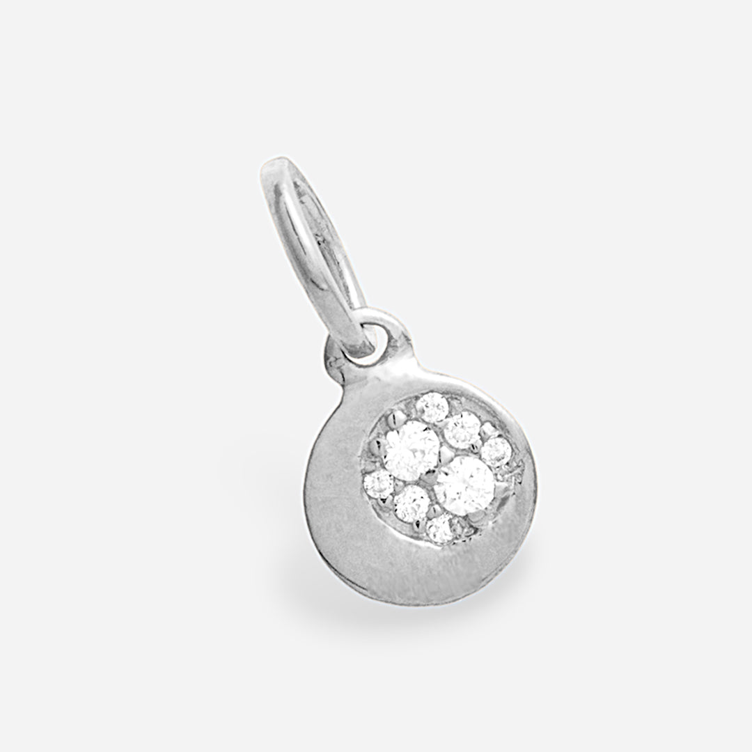 White Rhodium Plated Sterling Silver