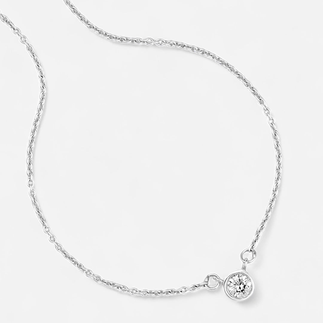 White Rhodium Plated Sterling Silver