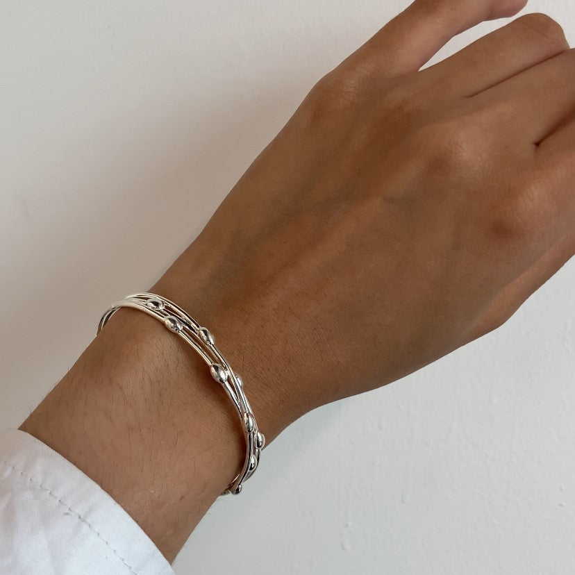 White Rhodium Plated Sterling Silver