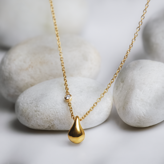 Patience Rain Drop Necklace